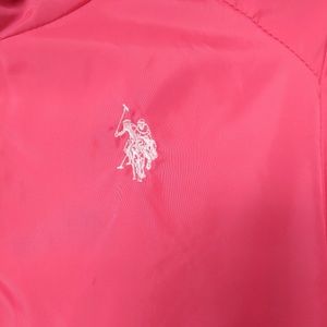 Pink rain coat